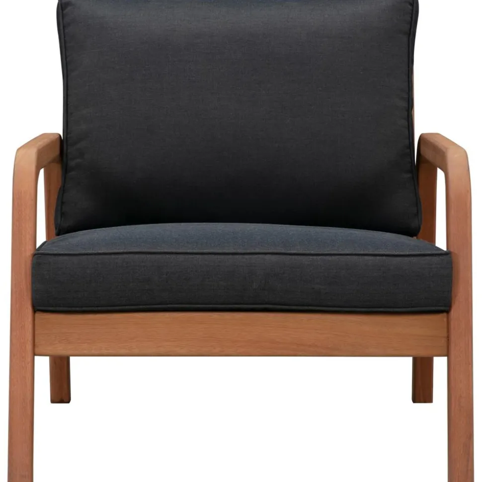 Set Lounge Para Exterior De Madera De Eucalipto Bergen, 4 Pzas.