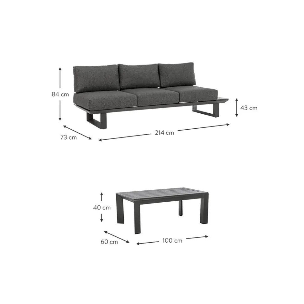 Set Lounge Para Exterior Konnor, 3 Pzas.