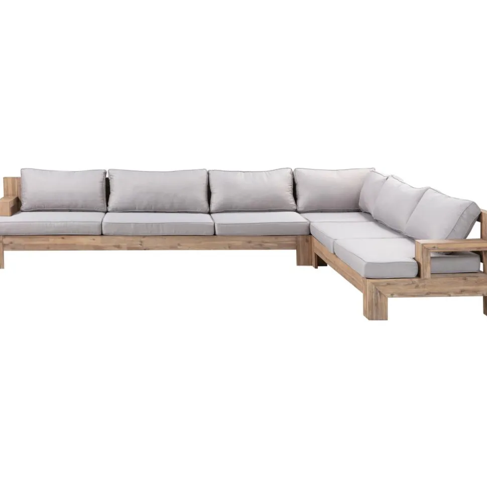 Set Lounge Para Exterior De Madera De Acacia Joshua, 4 Pzas.