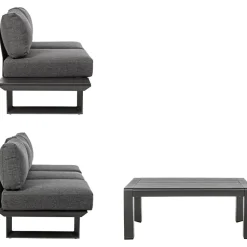 Set Lounge Para Exterior Konnor, 3 Pzas.