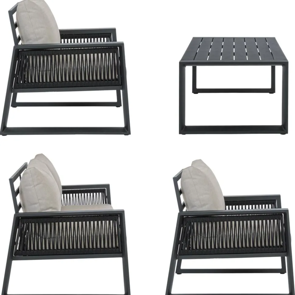 Set Lounge Para Exterior Captiva, 4 Pzas.