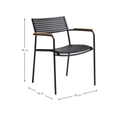 Silla Con Reposabrazos Para Exterior Mood