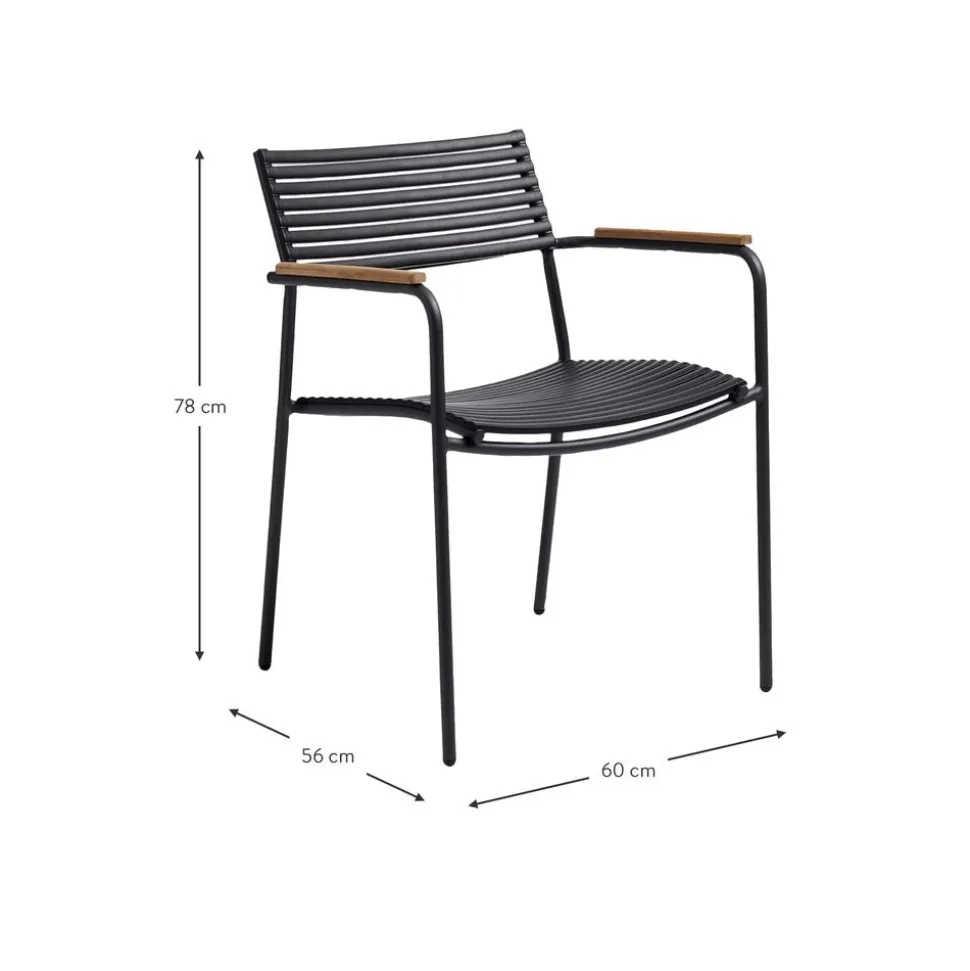 Silla Con Reposabrazos Para Exterior Mood