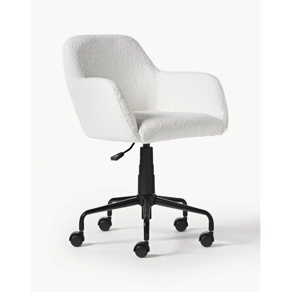 Silla De Escritorio En Tejido Boucle Lucie