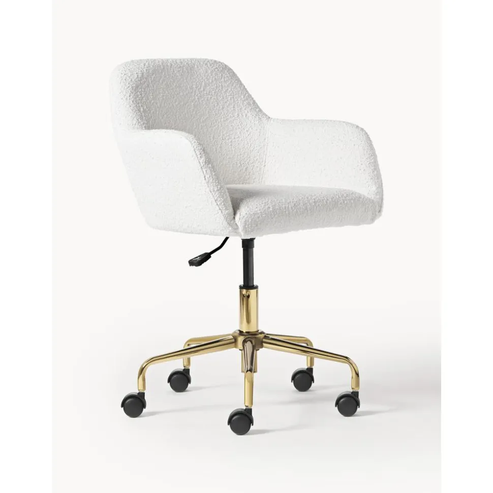 Silla De Escritorio En Tejido Boucle Lucie