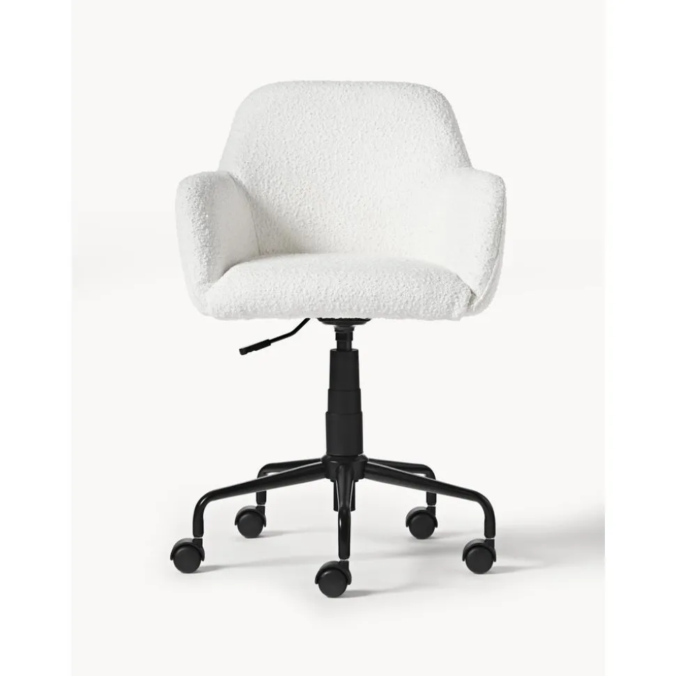 Silla De Escritorio En Tejido Boucle Lucie
