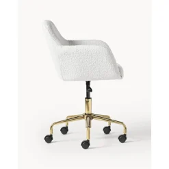 Silla De Escritorio En Tejido Boucle Lucie