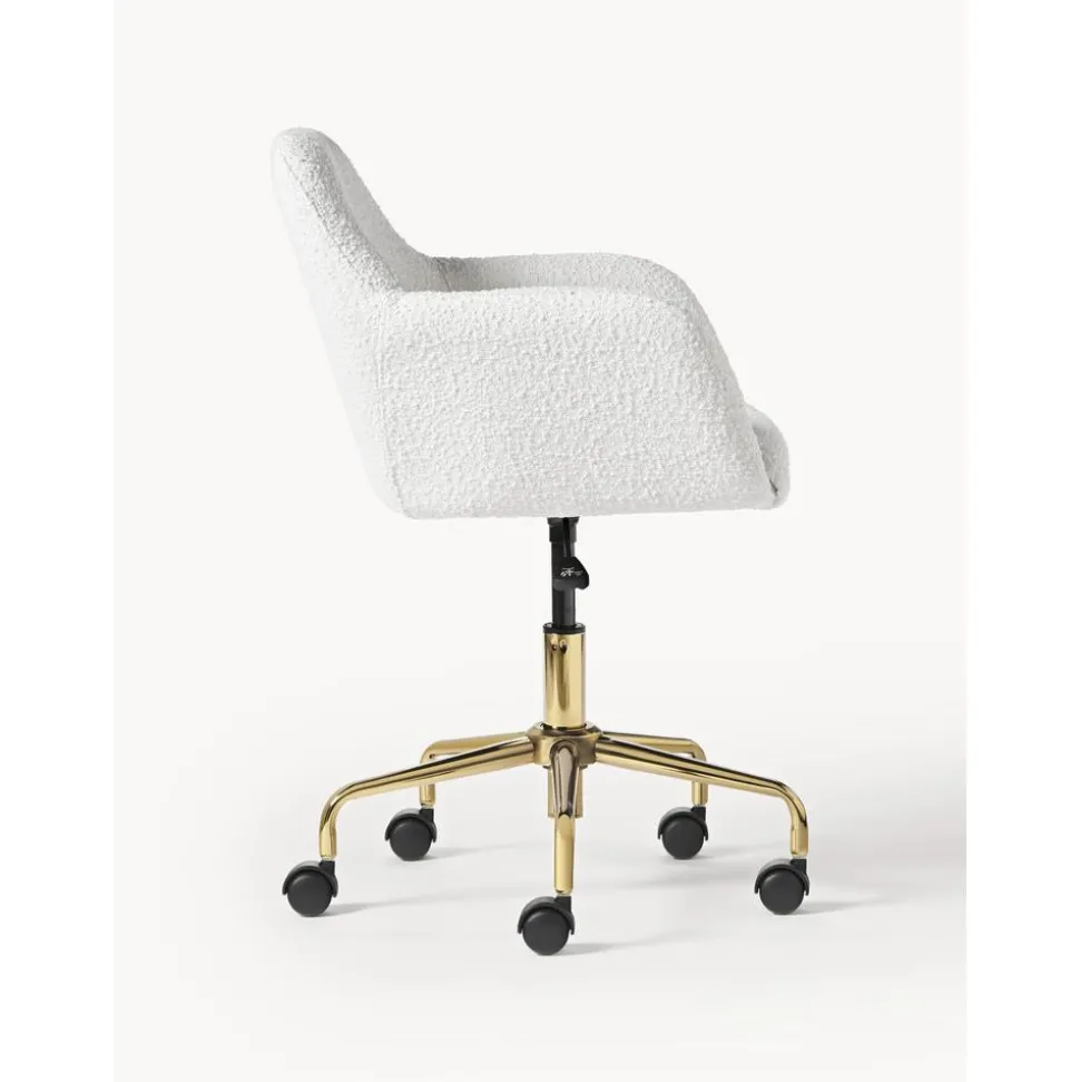 Silla De Escritorio En Tejido Boucle Lucie