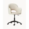 Silla De Oficina Con Reposabrazos De Terciopelo Rachel, Altura Regulable