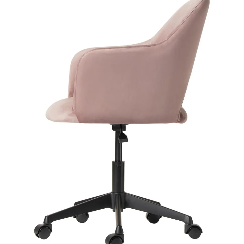 Silla De Oficina Con Reposabrazos De Terciopelo Rachel, Altura Regulable