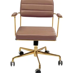 Silla De Oficina De Cuero Sintetico Dottore