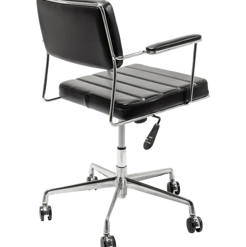 Silla De Oficina De Cuero Sintetico Dottore