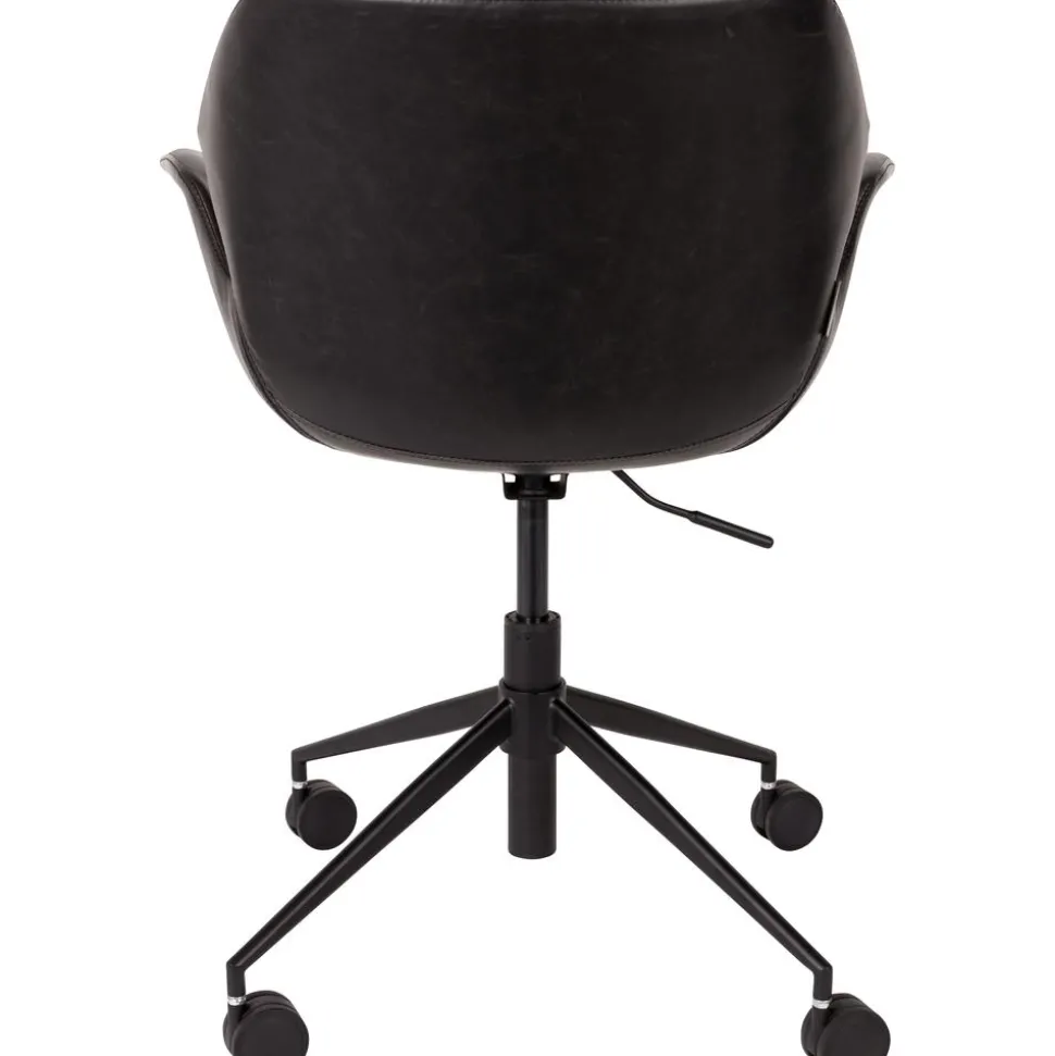 Silla De Oficina De Cuero Sintetico Nikki, Altura Regulable
