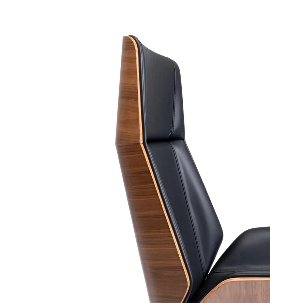 Silla De Oficina De Cuero Sintetico Rouven, Altura Regulable