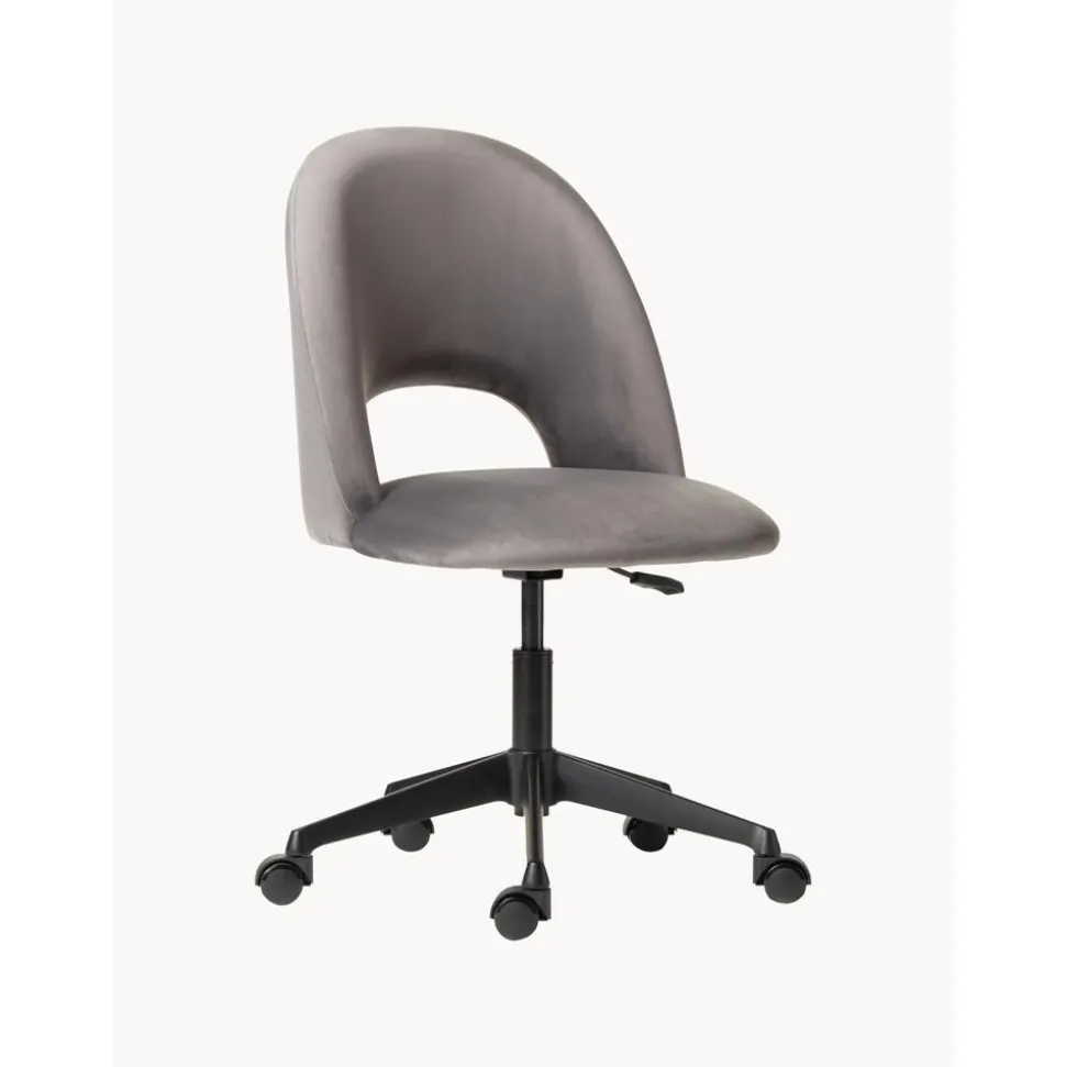 Silla De Oficina De Terciopelo Rachel, Altura Regulable