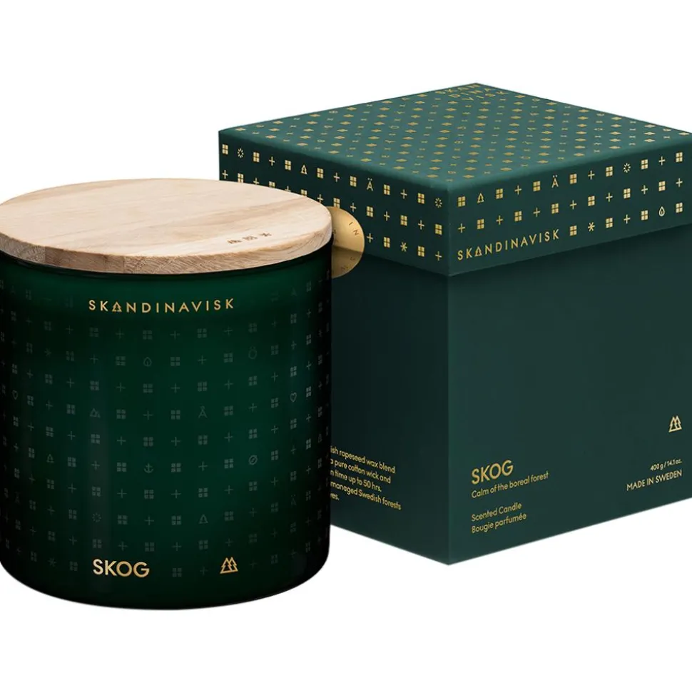 Vela Perfumada Dos Mechas Skog (Pino, Pinas, Savia De Abedul)
