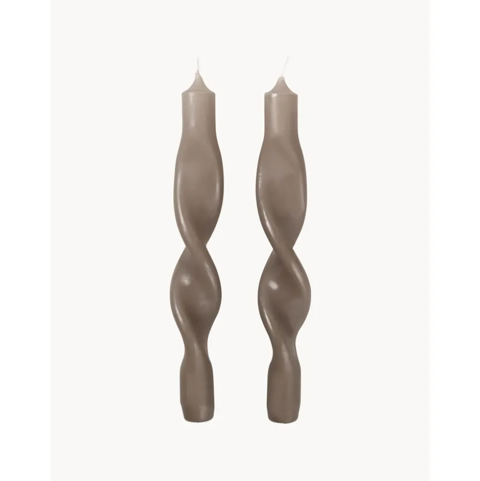 Velas Conicas Twist, 2Uds.