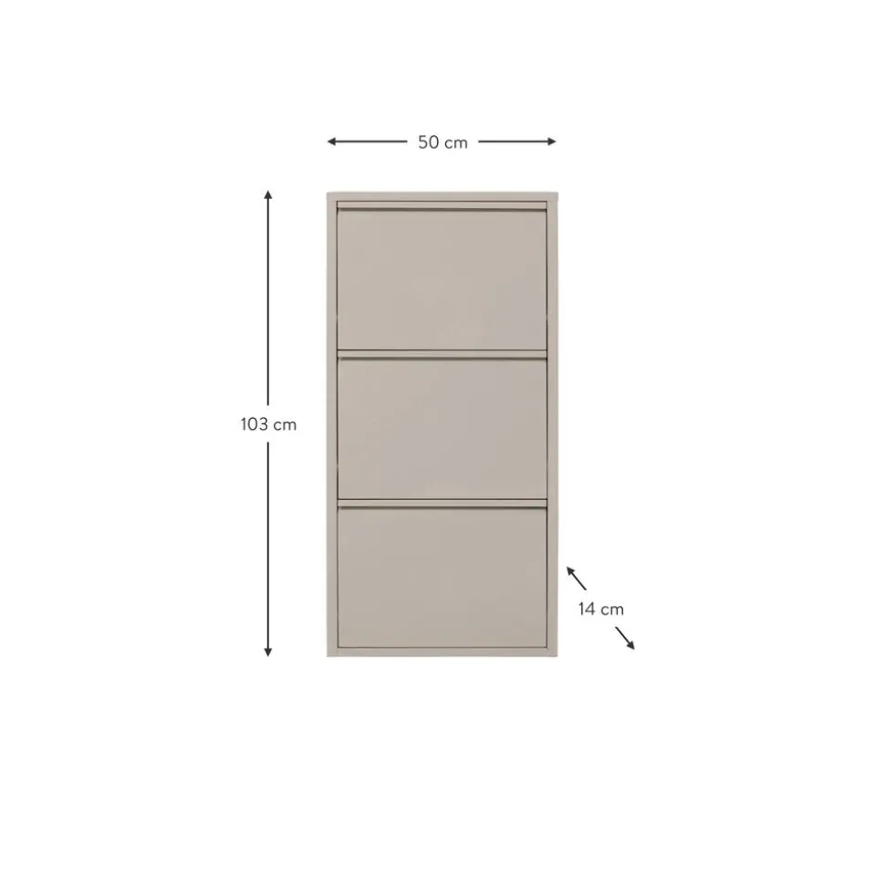 Zapatero De Pared Caruso, Puertas Abatibles