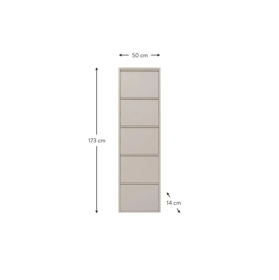 Zapatero De Pared Caruso, Puertas Abatibles