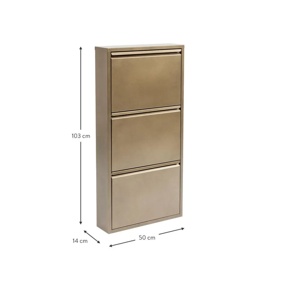 Zapatero De Pared Caruso, Puertas Abatibles