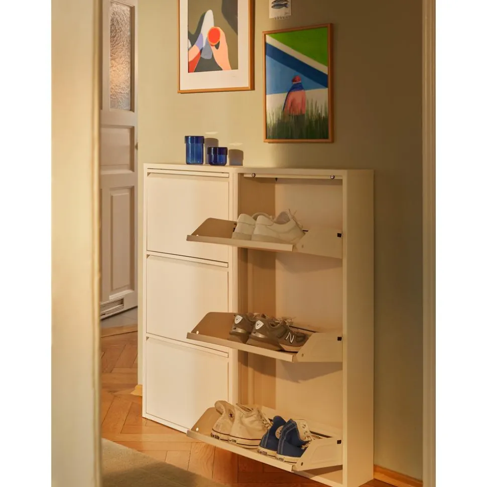Zapatero De Pared Caruso, Puertas Abatibles