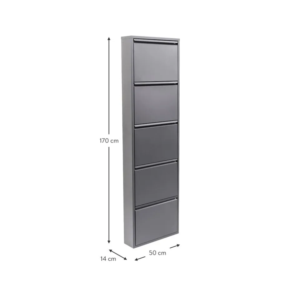 Zapatero De Pared Caruso, Puertas Abatibles